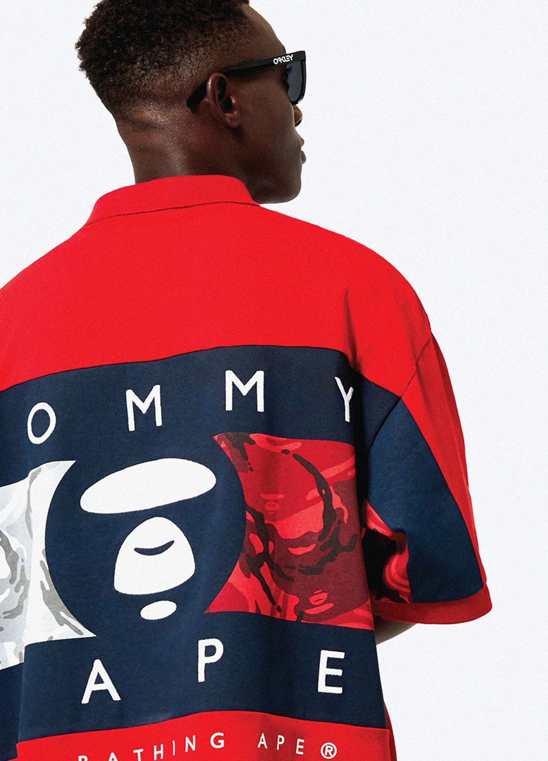 エイプスカジャン　トミー BAPE x Tommy Checked Hood 2way Denim Jacket Blue Men's